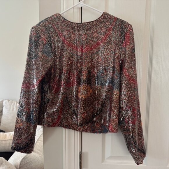 Veronica Beard: Kippa Sequence Top - Picture 1 of 1